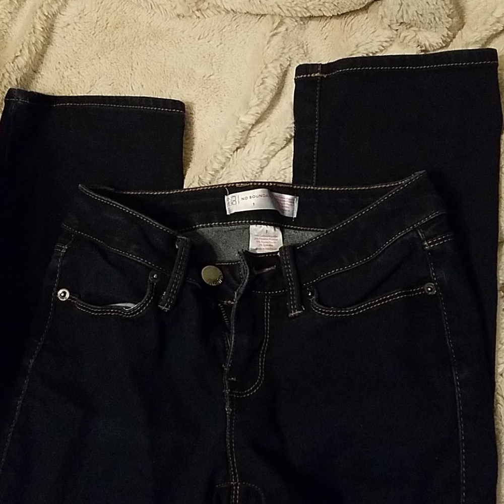 Dark blue jeans